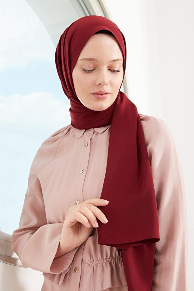Fuşya Medine İpeği Şal - 2