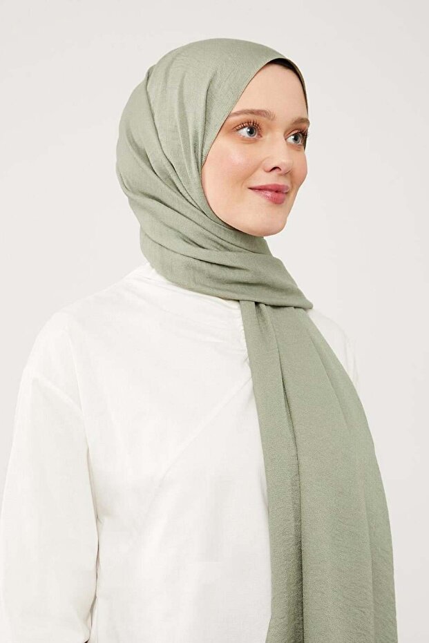 Yağ Yeşili Junset Şal - 4