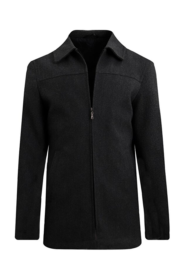 ANTRASİT Kaşe Mont - 1