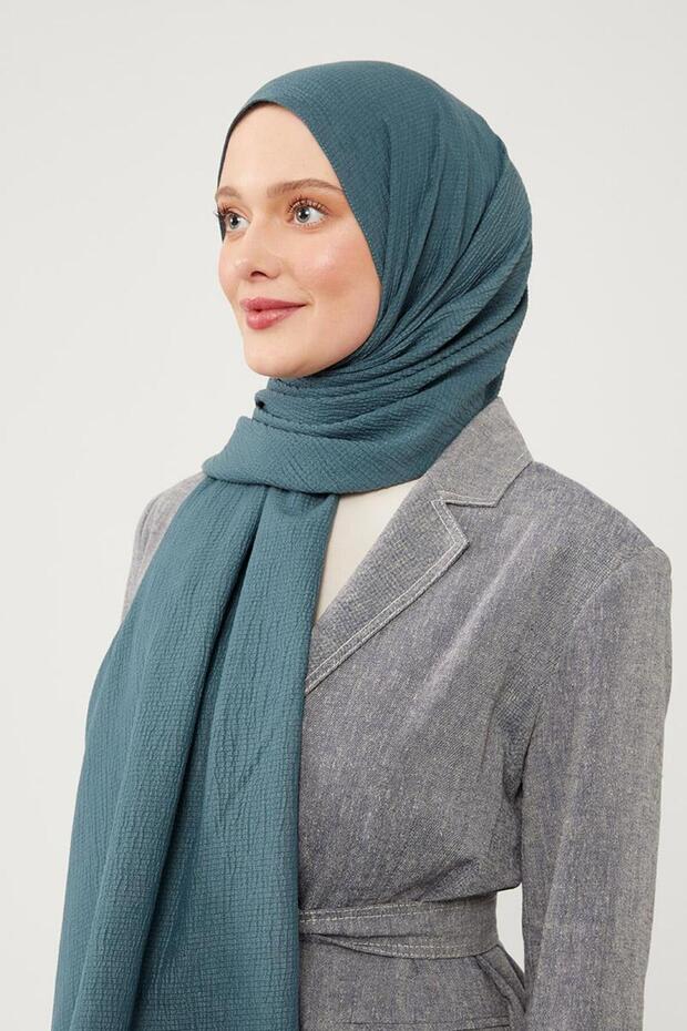 Koyu Yeşil Harmoni Şal - 4