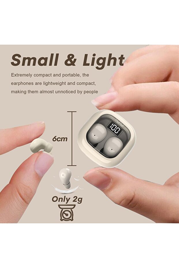 سماعات أذن صغيرة غير مرئية: أصغر سماعات بلوتوث لاسلكية، صغيرة الحجم، غير ظاهرة - 6