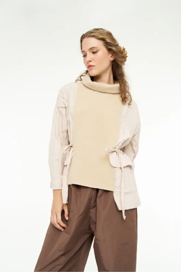 Shaula Bluz - Bej - 7