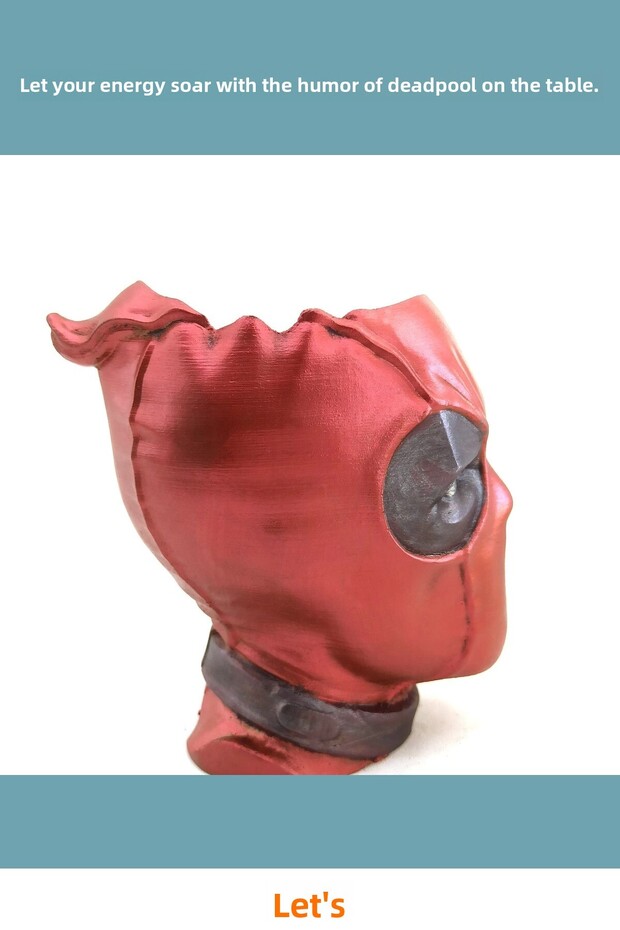 حامل أقلام منقوش من البوليستر بتصميم ديدبول، إكسسوار للأبطال الخارقين - 2