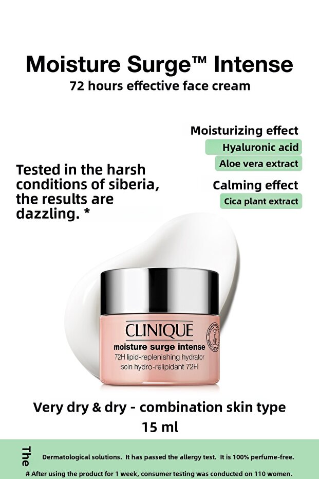 Moisture Surge ™   Intense 72 Hour Moisture Protection Technology Intensive Moisturizing Face Cream 15 ml