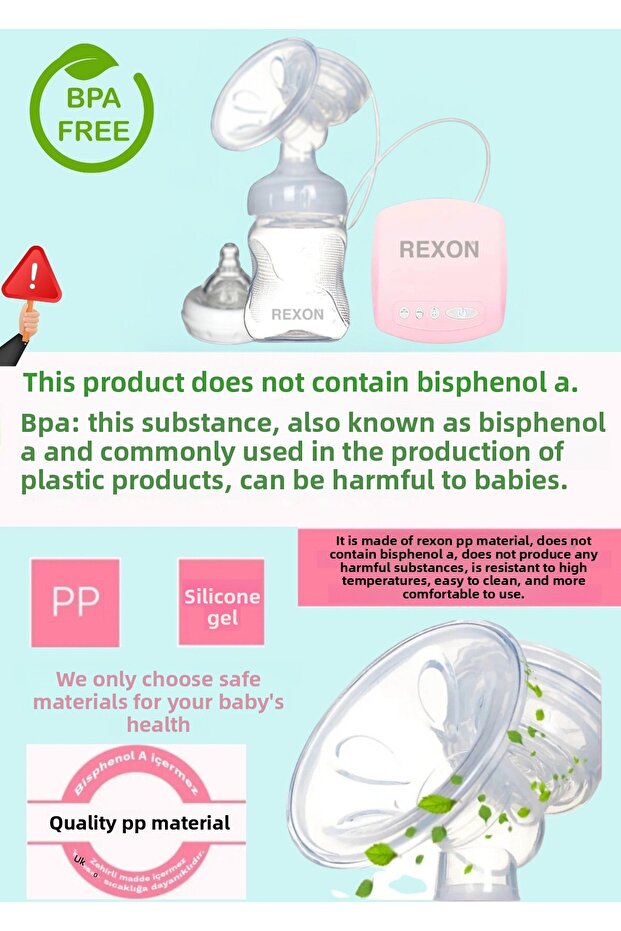 Electric Breast Pump Pink - 5