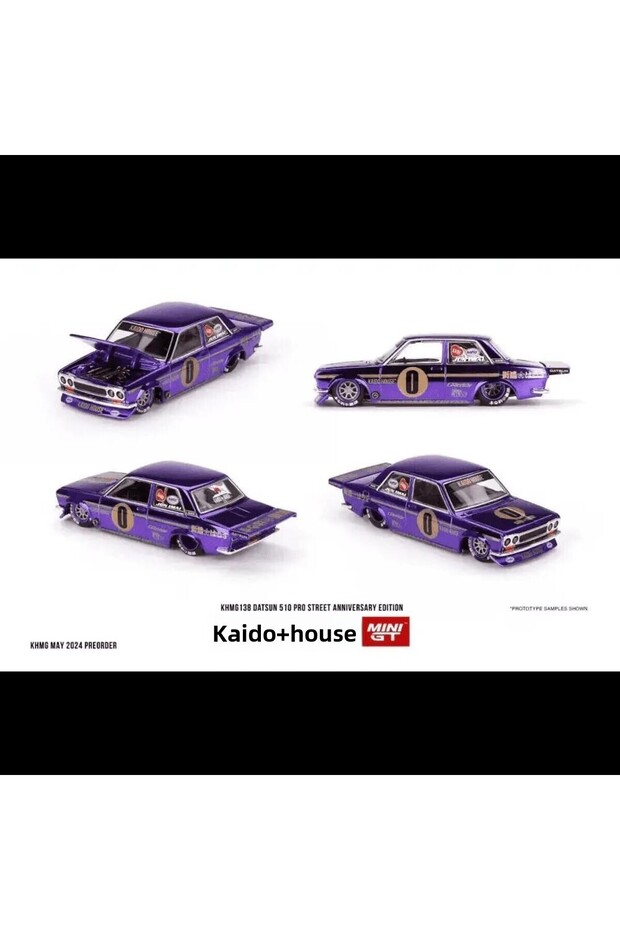 138 Kaido House Datsun 510 Pro Street Anniversary Edition 1/64 Model Car