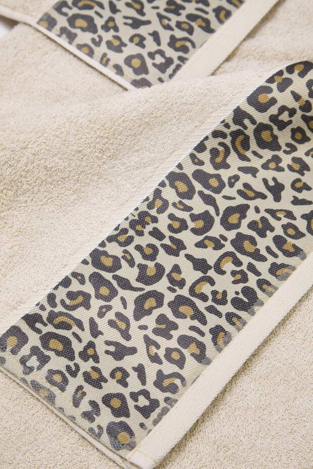 2'li Leopar Baskılı Yüz&Banyo Havlu Seti TPHAW26HVL00005 - 5