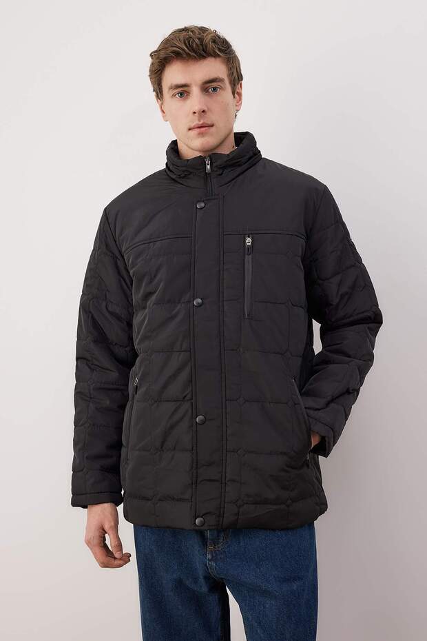 Siyah Regular Erkek Mont TMNAW26MO00029 - 3