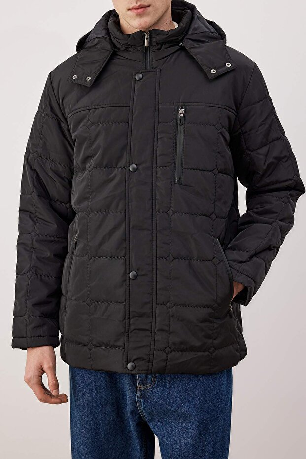 Siyah Regular Erkek Mont TMNAW26MO00029 - 5