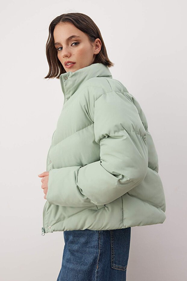 Kurtka puchowa Mint Regular Fit Water Repellent TWOAW24MO00048 - 3