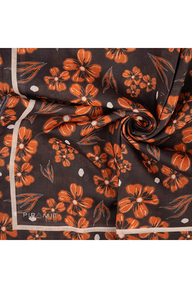 Natural Patterned Scarf - 2