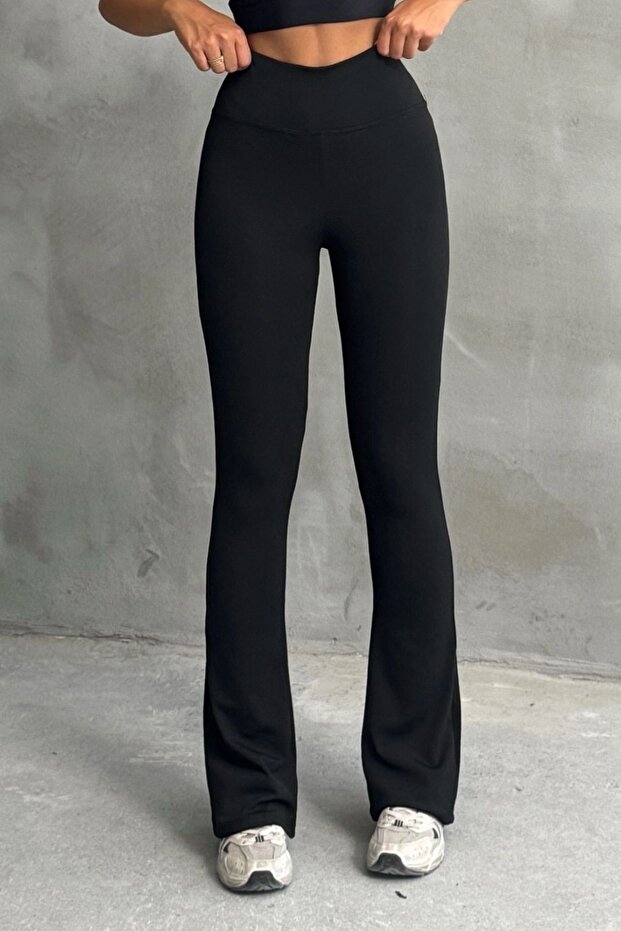 Women's High-Waist Shaping Flared Leggings