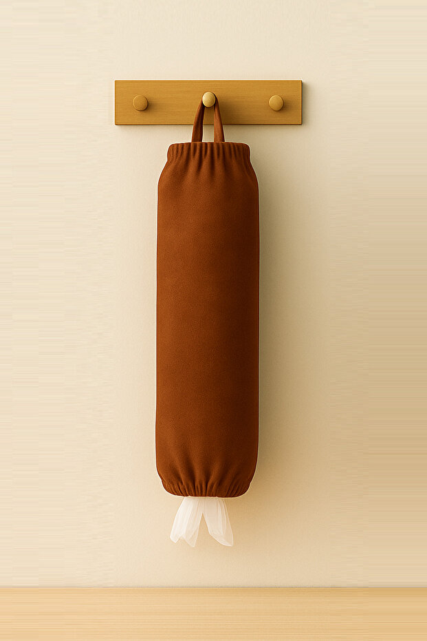 Bag Holder Brown Bag Organizer, Bag Basket, Kitchen Bag Organizer Brown
