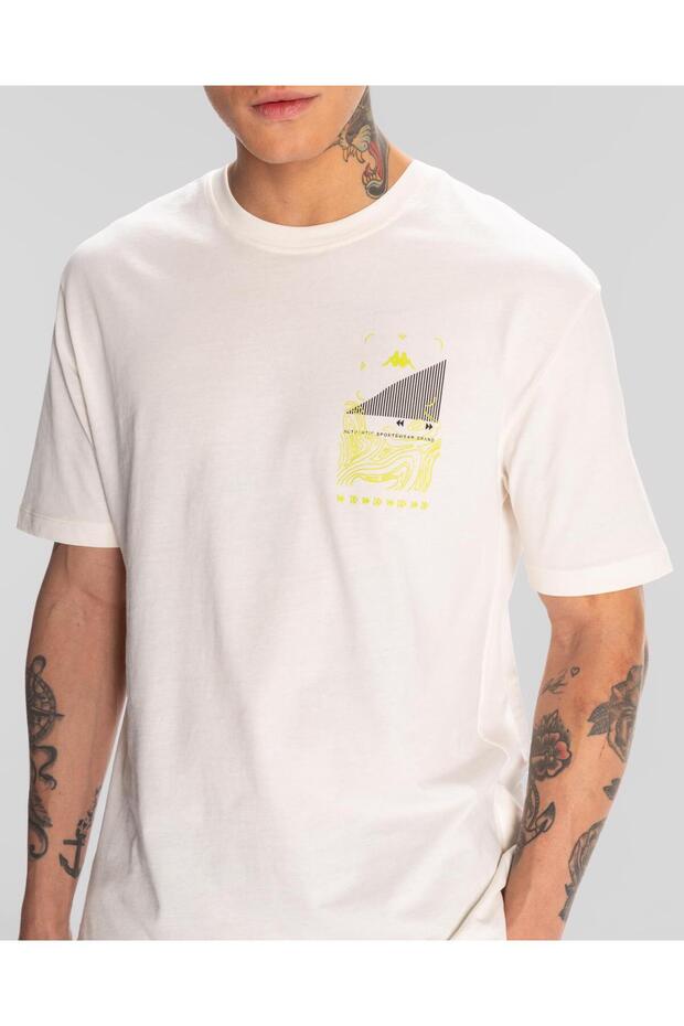 Authentic Spacetime T-Shirt Erkek Beyaz Regular Tişört - 5