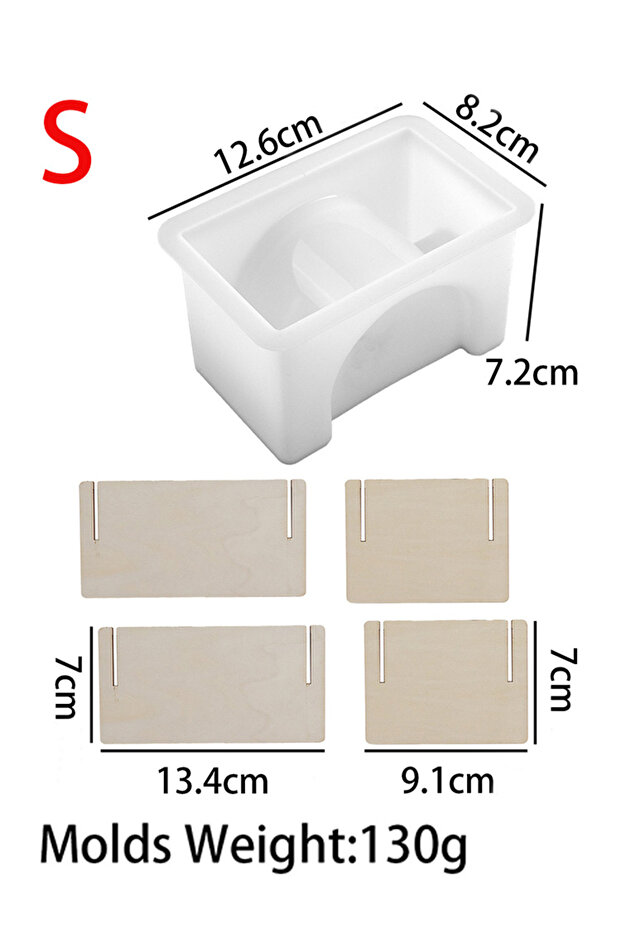 S DIY Hydroponic Plant Flower Silicone Mold Cube Rectangular Flower Insertion Test Tube Gypsum Pot .
