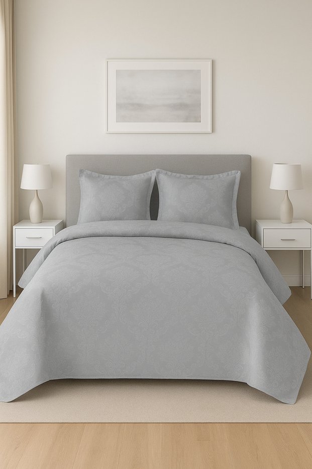 Adella Double Bedspread Gray