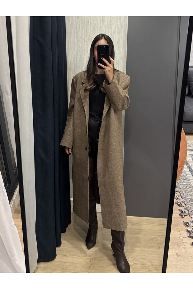 Vatkalı Oversize Kaban - 3