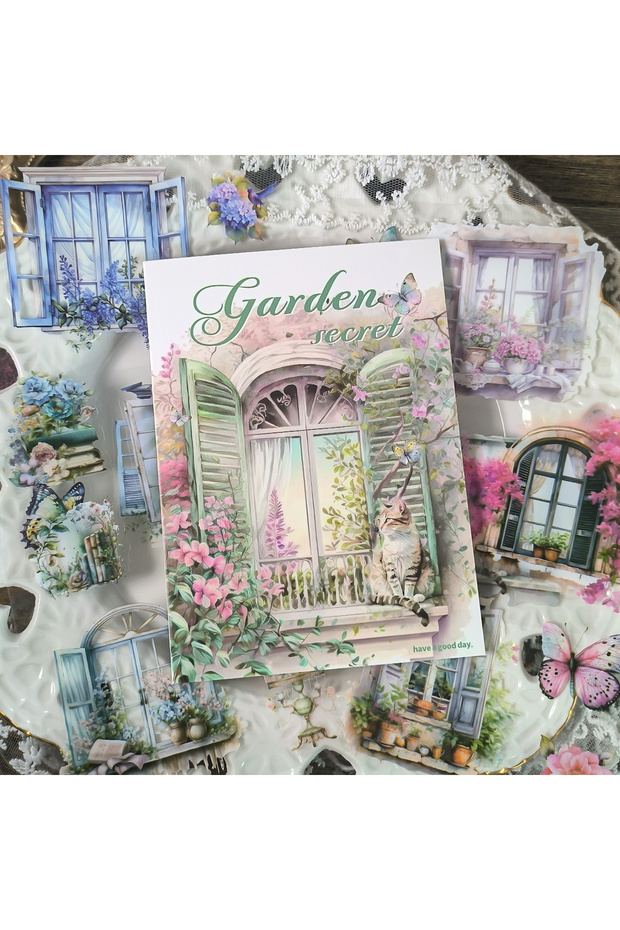 B 20piece_set Retro Stickers Sacred Book Series British Dream Handbook DIY Decorative Material Scra.