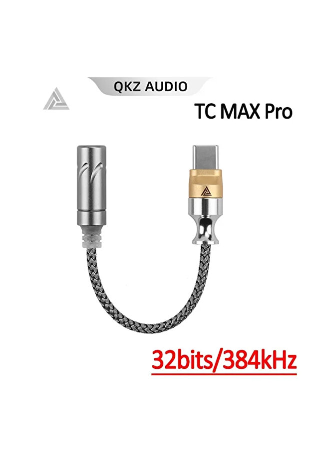 <=0.5m C QKZ TC-MAX Pro HiFi DAC USB Type C To 3.5mm Headphone Amplifier Audio Decoder IEM A