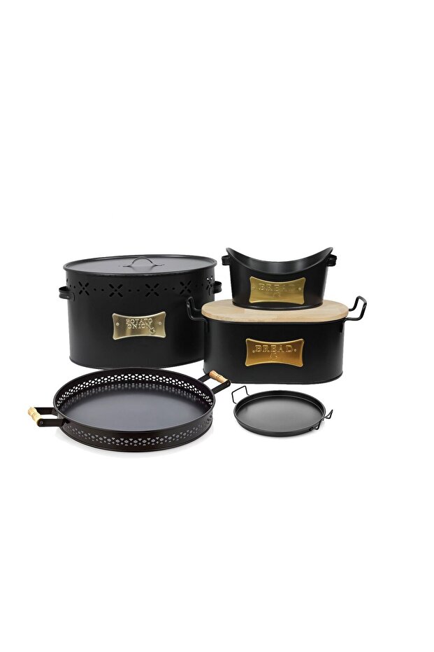 مجموعة مهر تخزين المطبخ متعددة الأغراض مكونة من 5 قطع - 3