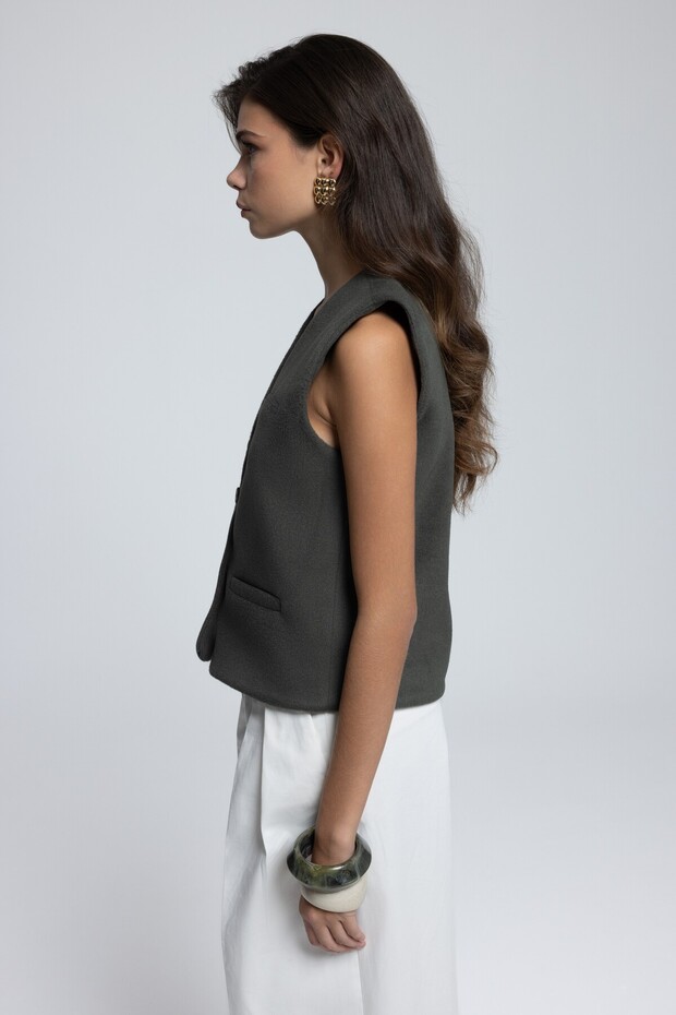 Pace Petrol Mavisi Kısa Yelek - 7