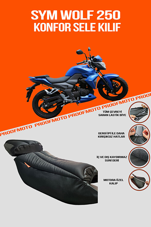 غطاء سرج مريح Sym Wolf 250
