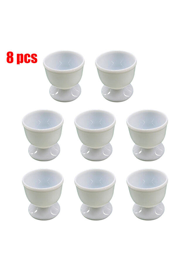 8pcs 4/8pc Egg Cups Holders Hard Soft Boiled Eggs Holders Cups Novel White Breakfast Plastic Kitche