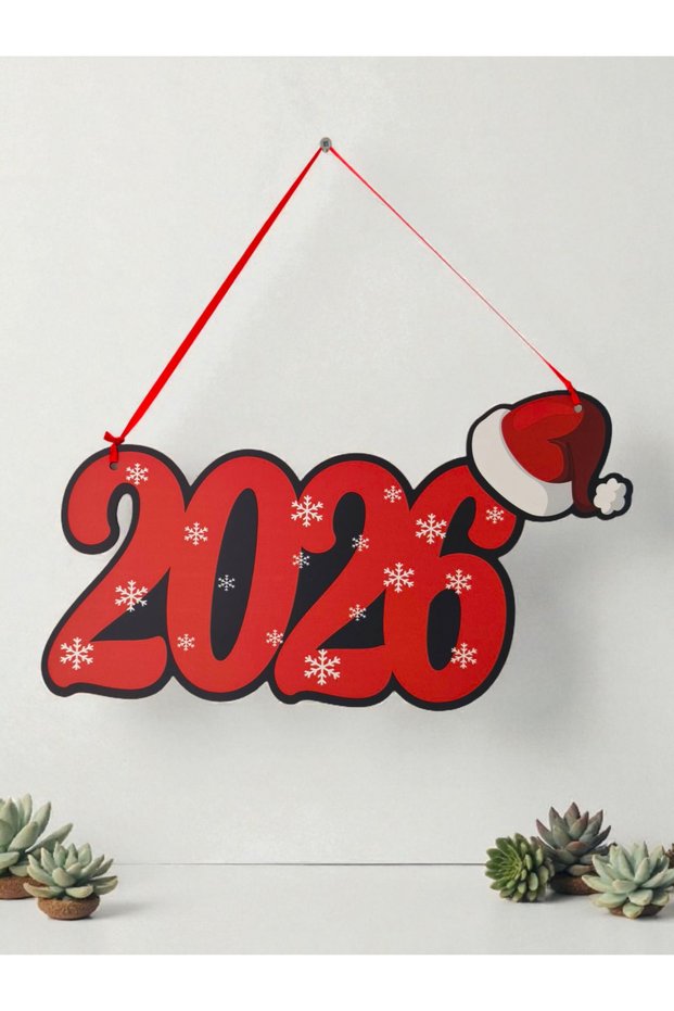 Wooden 2026 Sign with Hat