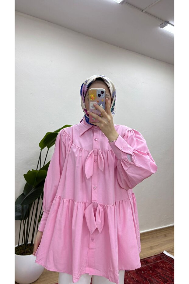 FİYONKLU TESETTÜR GÖMLEK - 1