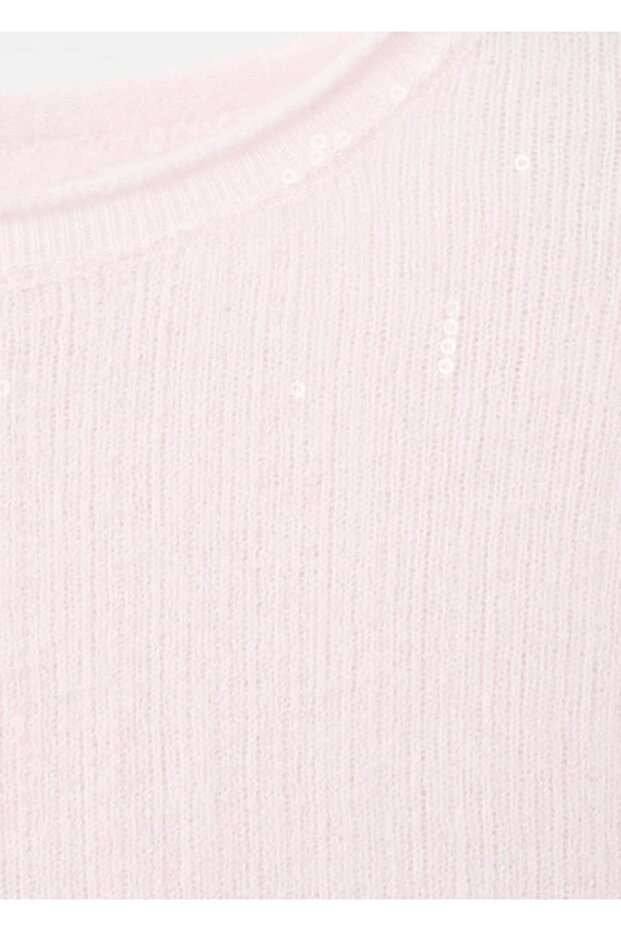 Kısa kollu pullu kazak - 8