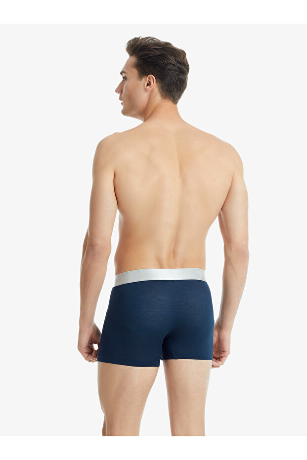 Erkek Modal Elastan Boxer Silver 9302 - Lacivert - 2