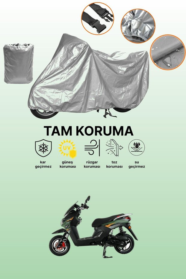 Gray Altai F1Max 50 Compatible Motorcycle Cover, Protective Cover, Motor Cover
