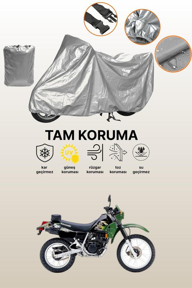 Gray Kawasaki Klr 250 Compatible Motorcycle Cover, Protective Cover, Motorbike Cover