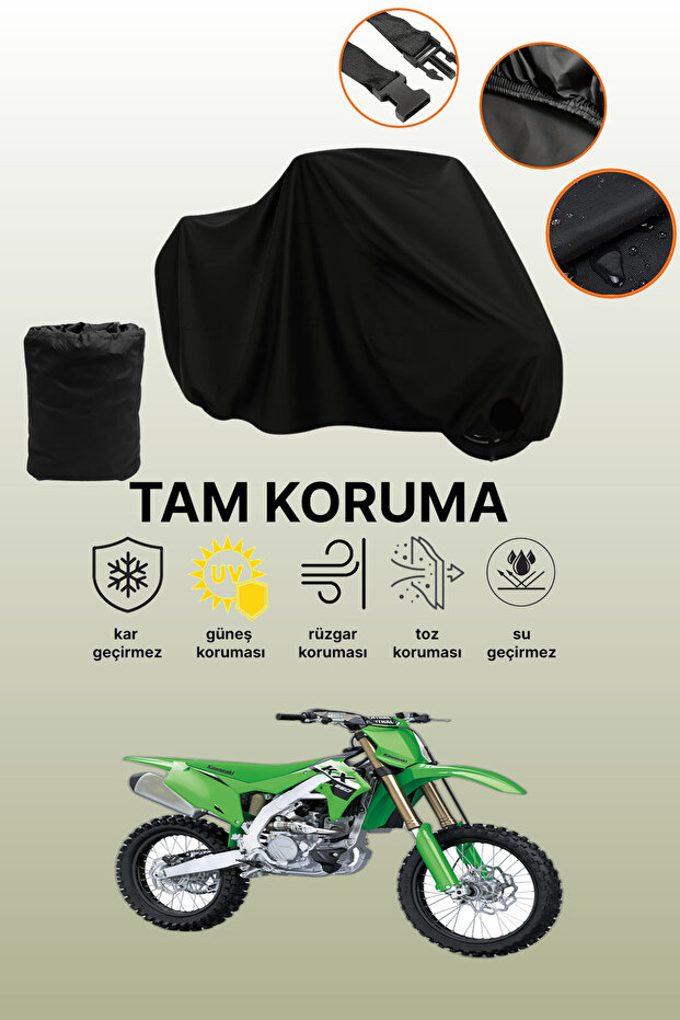 Black Kawasaki Kx 250 Compatible Engine Cover, Protective Cover, Motorcycle Cover