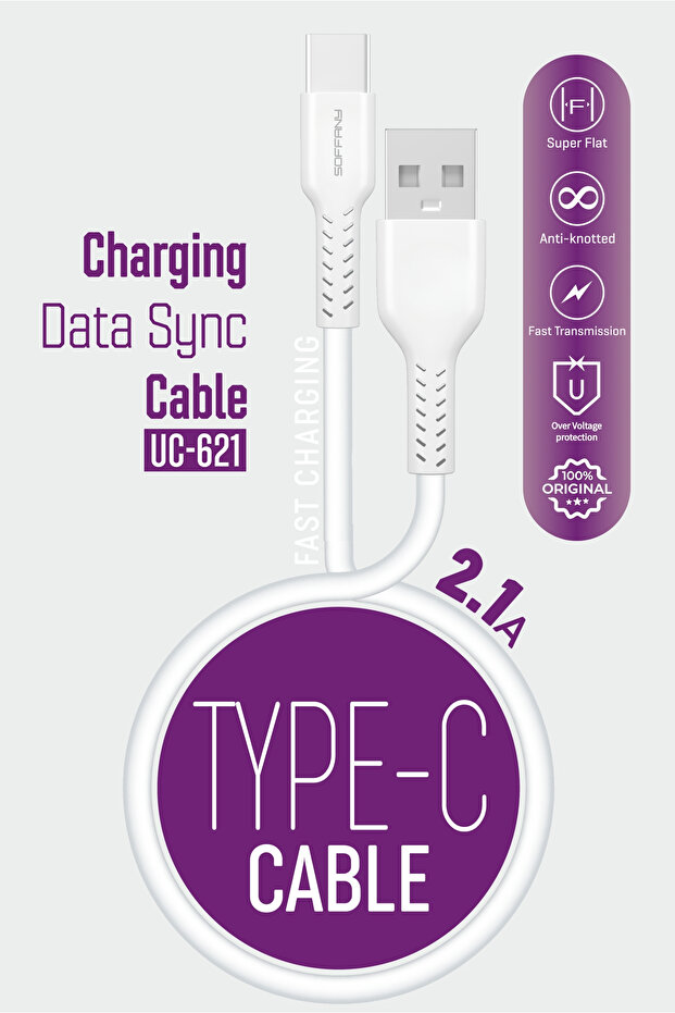 UC-621 USB-C USB Data Kablosu - 3