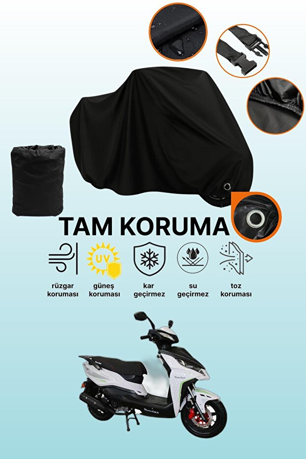 Motolux Rossi Rs Compatible Motorcycle Tarpaulin Compatible with Black Lock