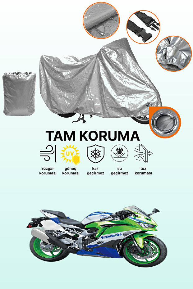 Gray Lock Compatible Kawasaki Ninja Zx-4Rr 40. Year Compatible Engine Cover, Protective Cover