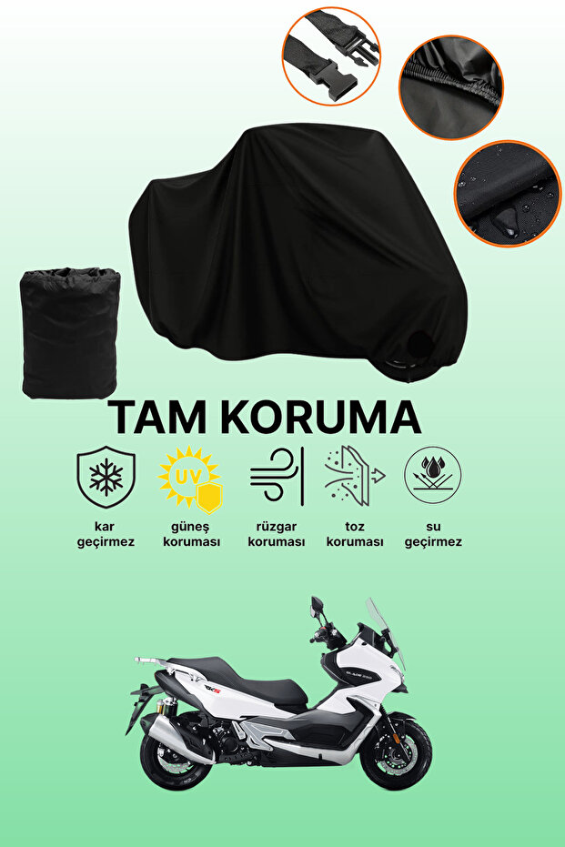 Black Rks Blade 250 Pro Compatible Motorcycle Cover, Protective Cover, Motorcycle Tarpaulin