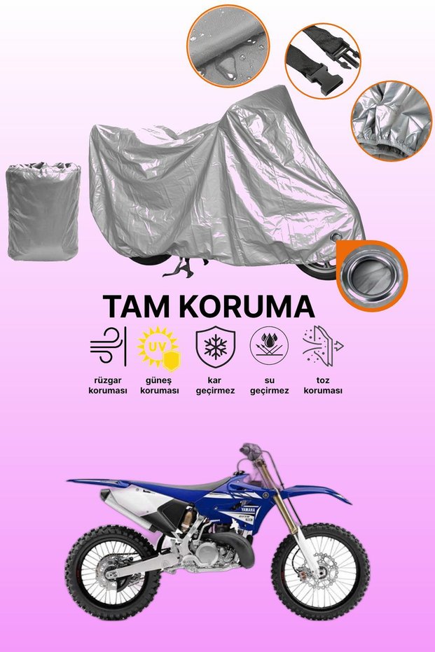 غطاء محرك متوافق مع ياماها YZ 250 متوافق مع غطاء المحرك باللون الرمادي