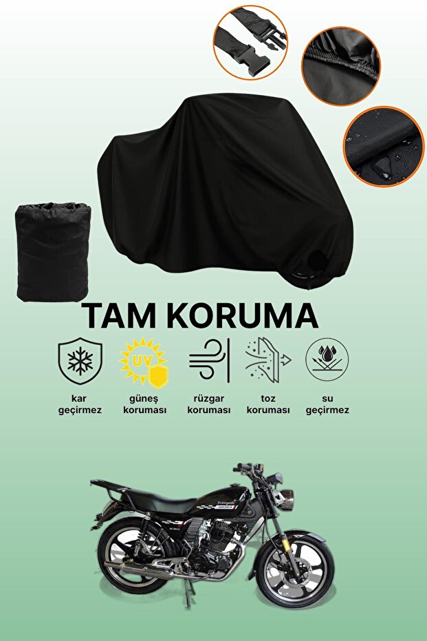 Black Tail Bag and Lock Incompatible Arora Ar 180-31 Avantgarde Compatible Motorcycle Tarpaulin