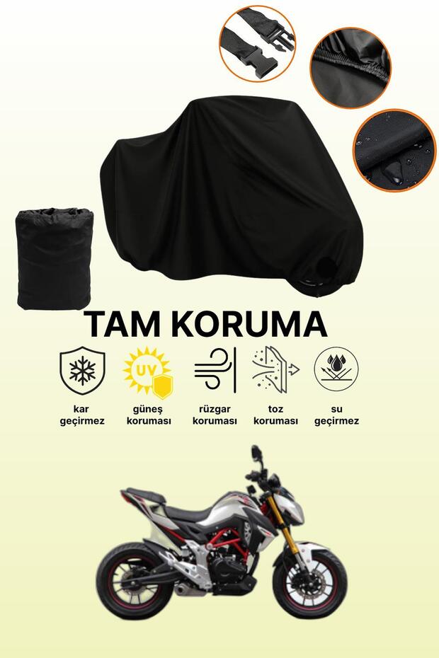 Black Rks Rnx Plus Compatible Motorcycle Cover, Protective Cover, Motorcycle Tarpaulin