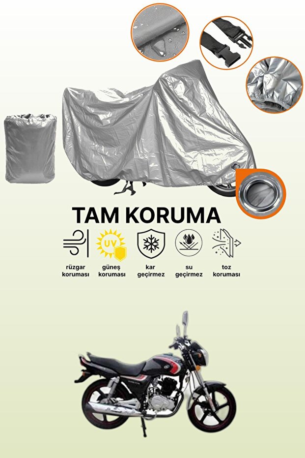 Gray Lock Compatible Arora Ar 150-A Compatible Motor Tarpaulin, Protective Cover