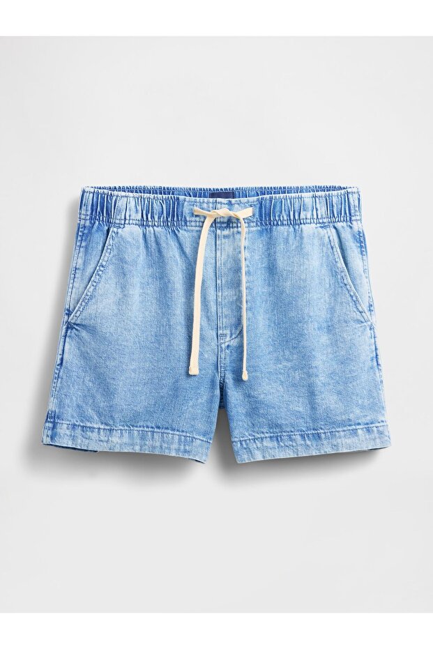 Kadın Mavi Denim Şort - 3