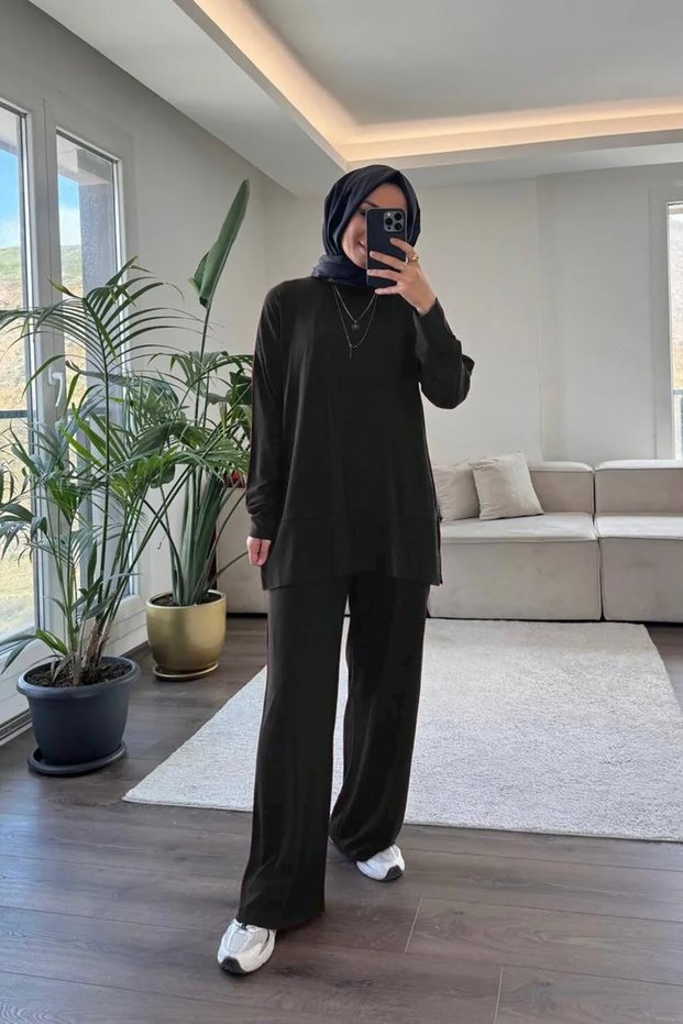 5715 - Stylish Comfortable Single Jersey Knitted Casual Women's Set