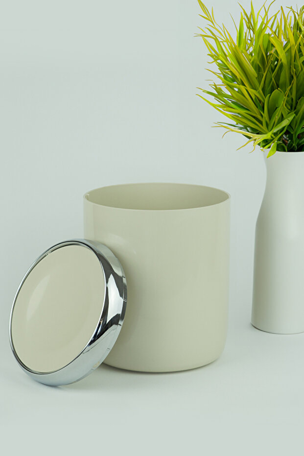 Lima Krom Dekorlu 2'li Set - Bej & Krom - 3