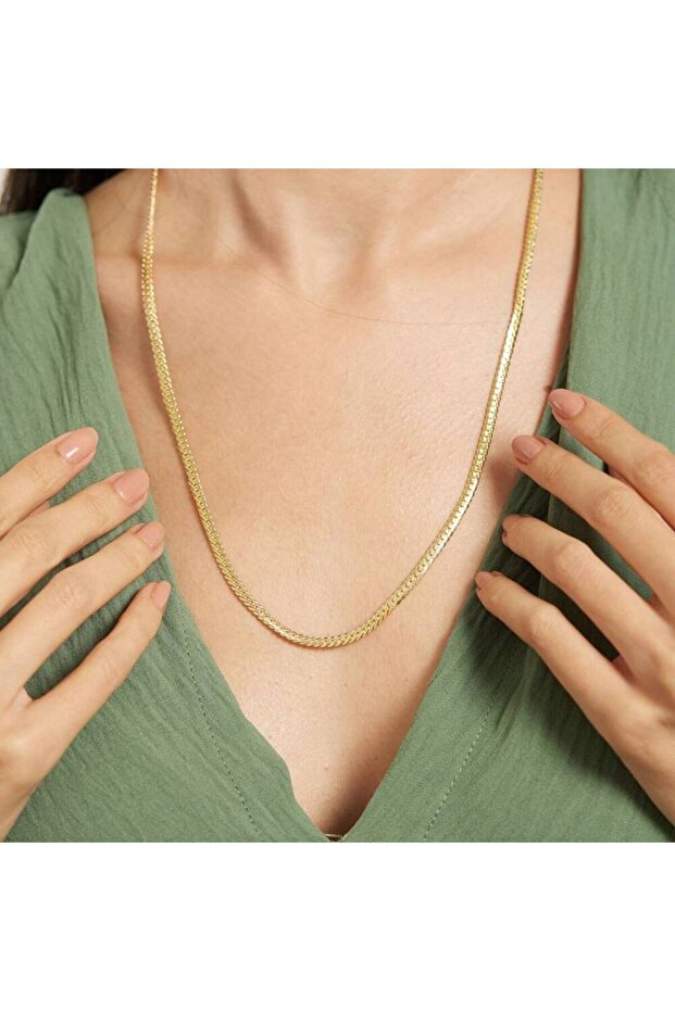 ÇELİK KALIN ARPA KOLYE 50 CM - 3