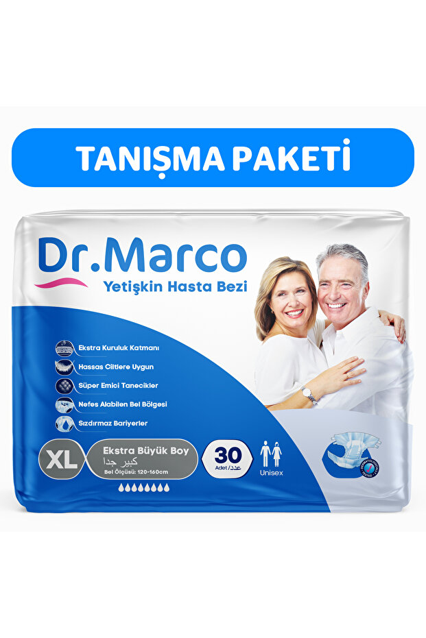 Adult Waist Banded Patient Diapers Extra Large 30 Pieces