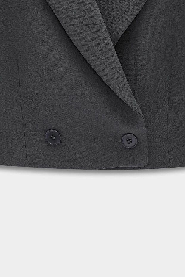 سترة أنثراسايت مزدوجة الصدر - 3