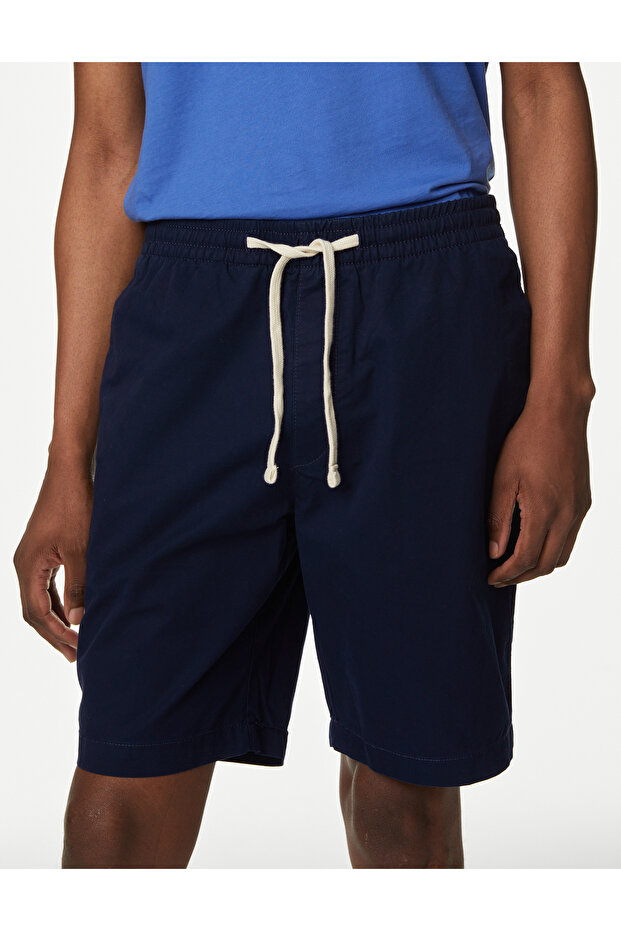 Saf Pamuklu Regular Fit Şort - 2