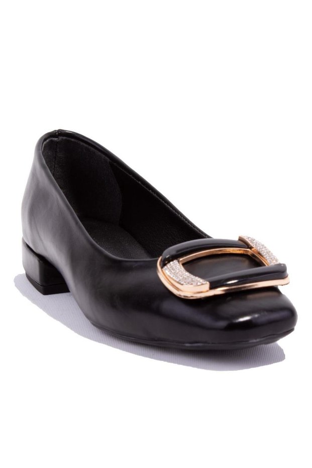 Dza07-8243813 Black Classic Heeled Women's Shoes